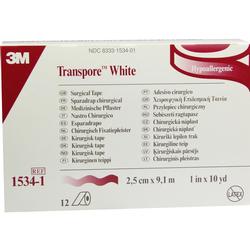 TRANSPORE WHITE 2.5CMX9.1M